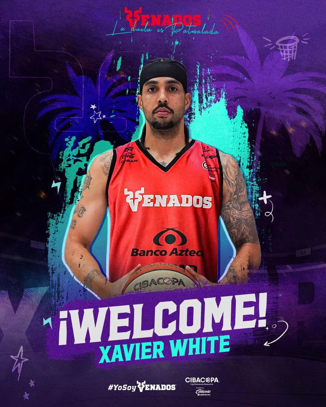 $!Regresa el factor X: Xavier White vuelve a Venados Basketball para la campaña 2026