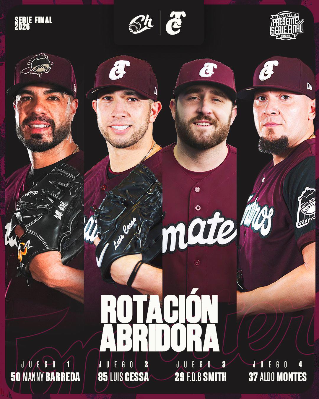 $!Manny Barreda encabeza rotación abridora de Tomateros de Culiacán para la final de la LMP