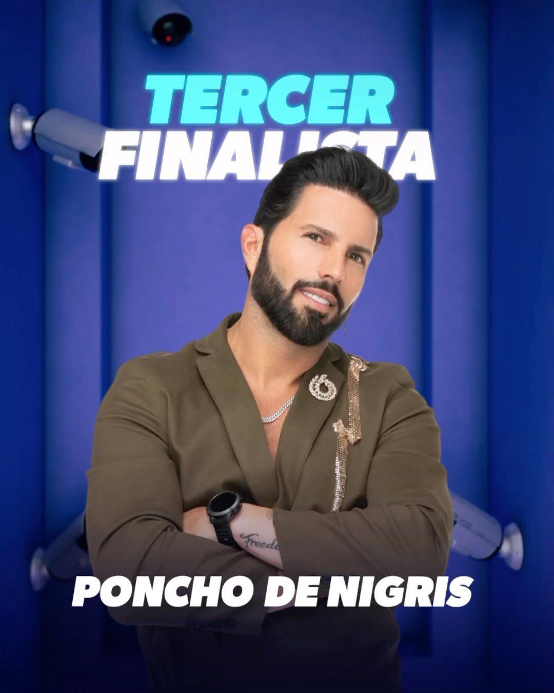 $!Poncho De Nigris fue el tercer finalista.