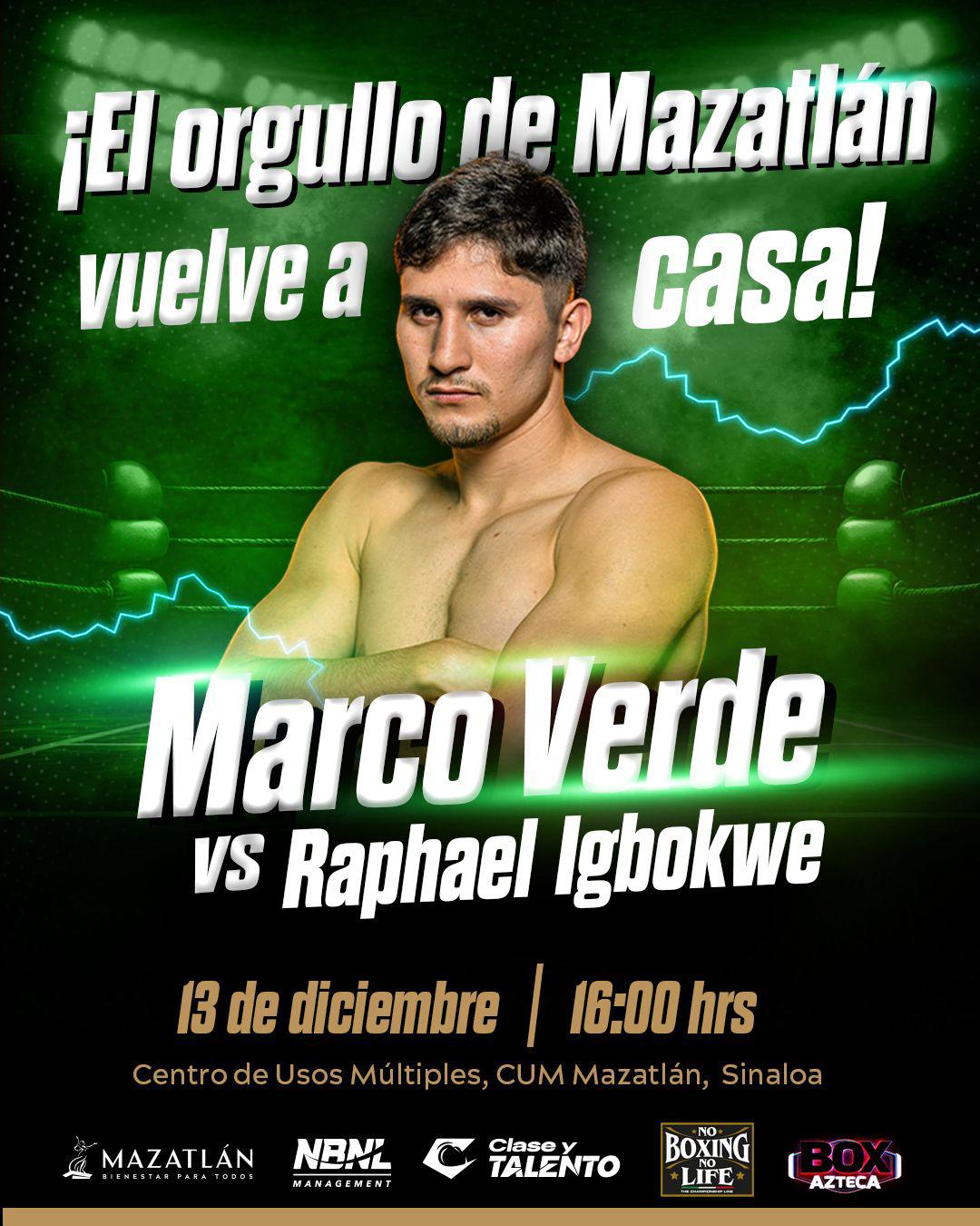 $!Marco Verde, listo para debutar ante su afición en Mazatlán