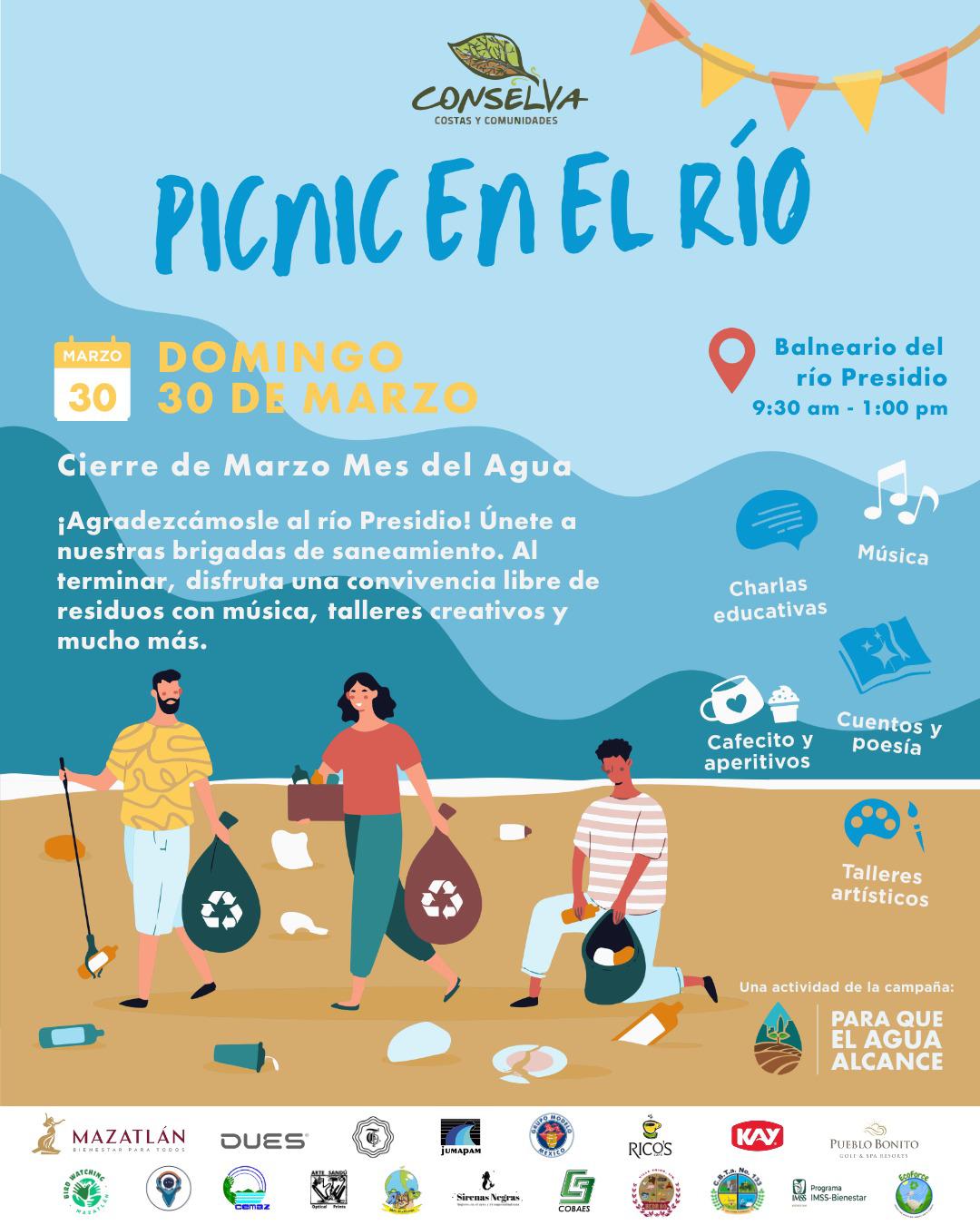 $!Con actividades de saneamiento y culturales tendrá una edición más el Picnic en el Río Presidio