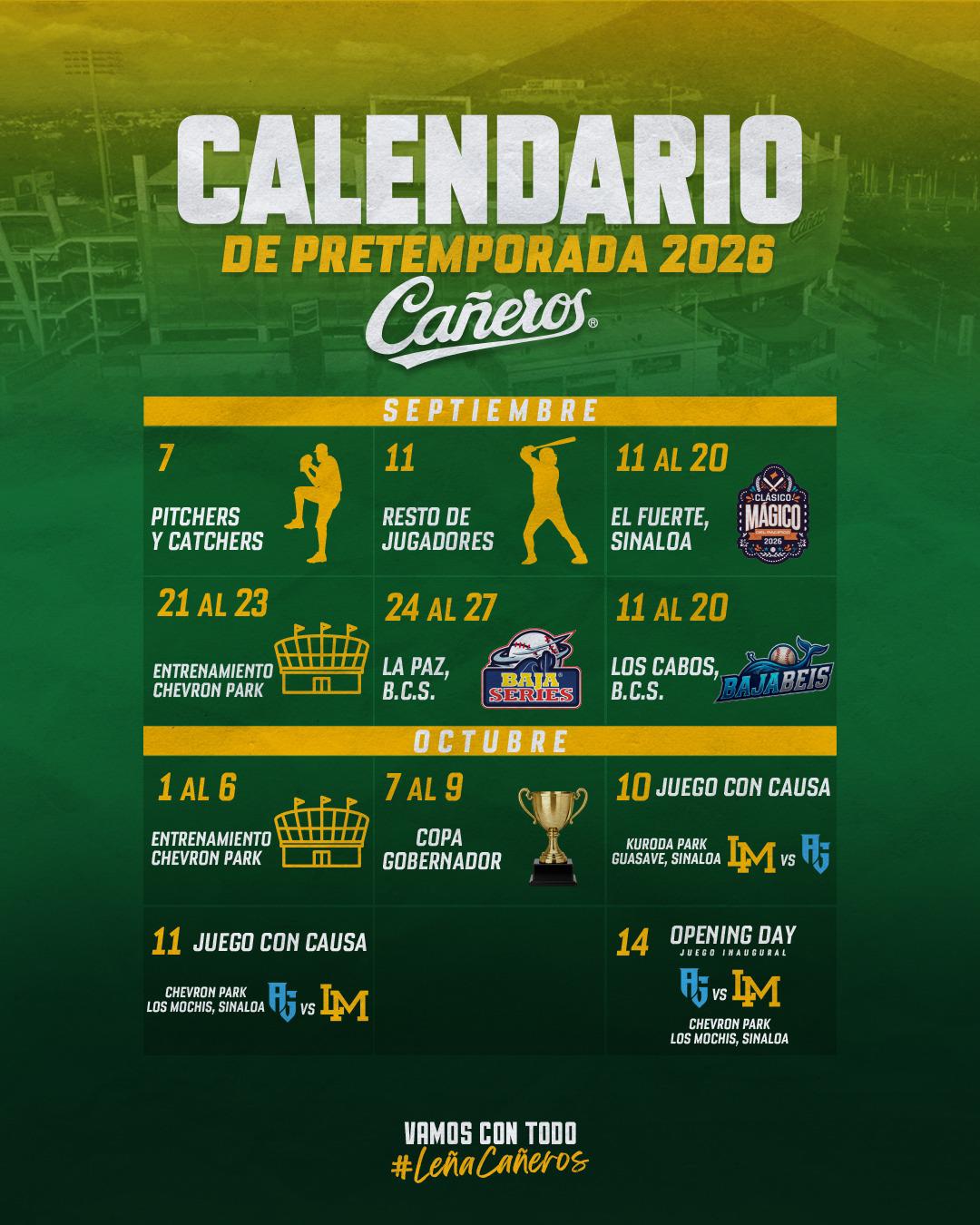 $!Cañeros de Los Mochis define su plan de pretemporada para la campaña 2026-2027