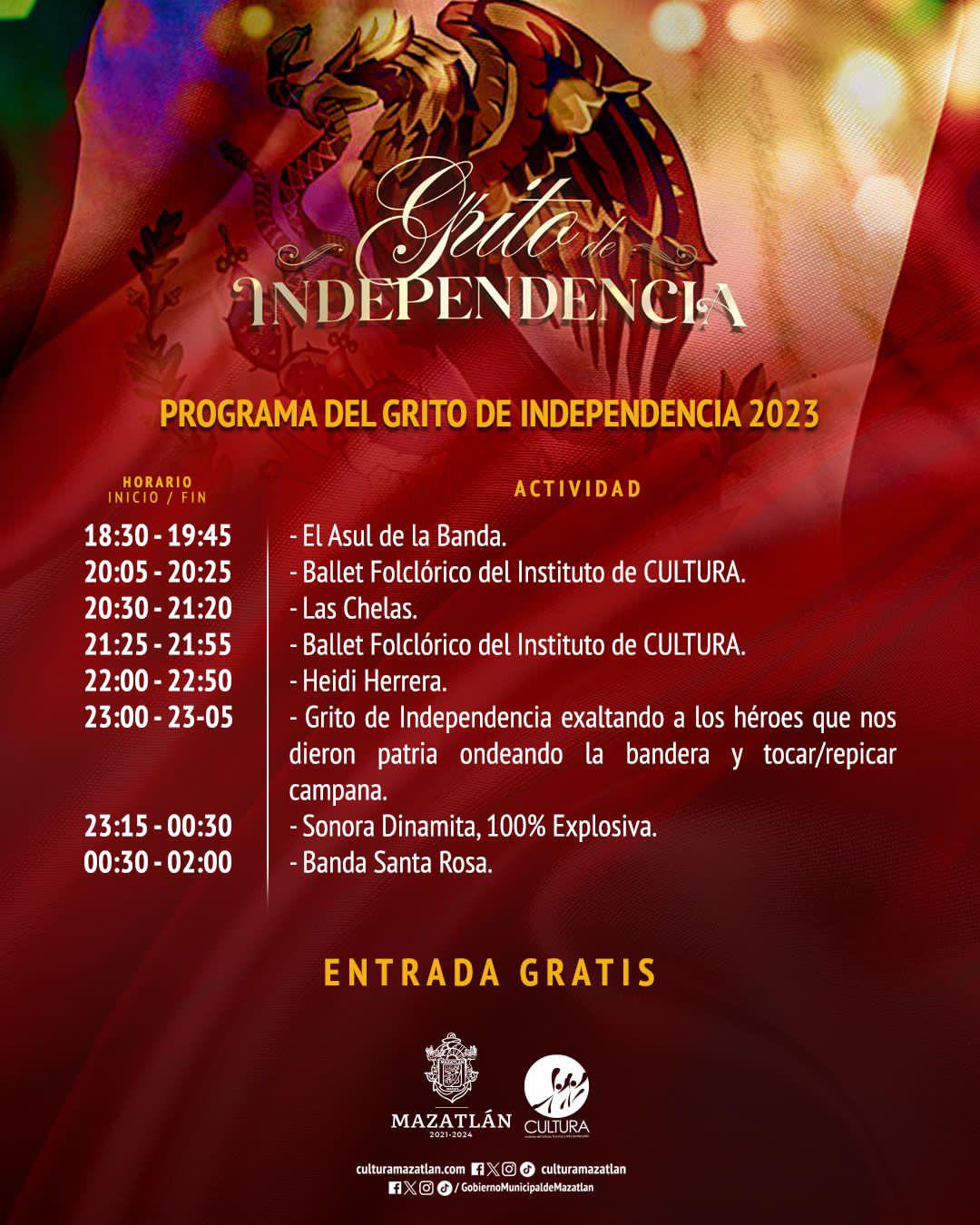 $!Desde las 18:30 a las 02:00 horas está garantizada la fiesta patria en la Plazuela República