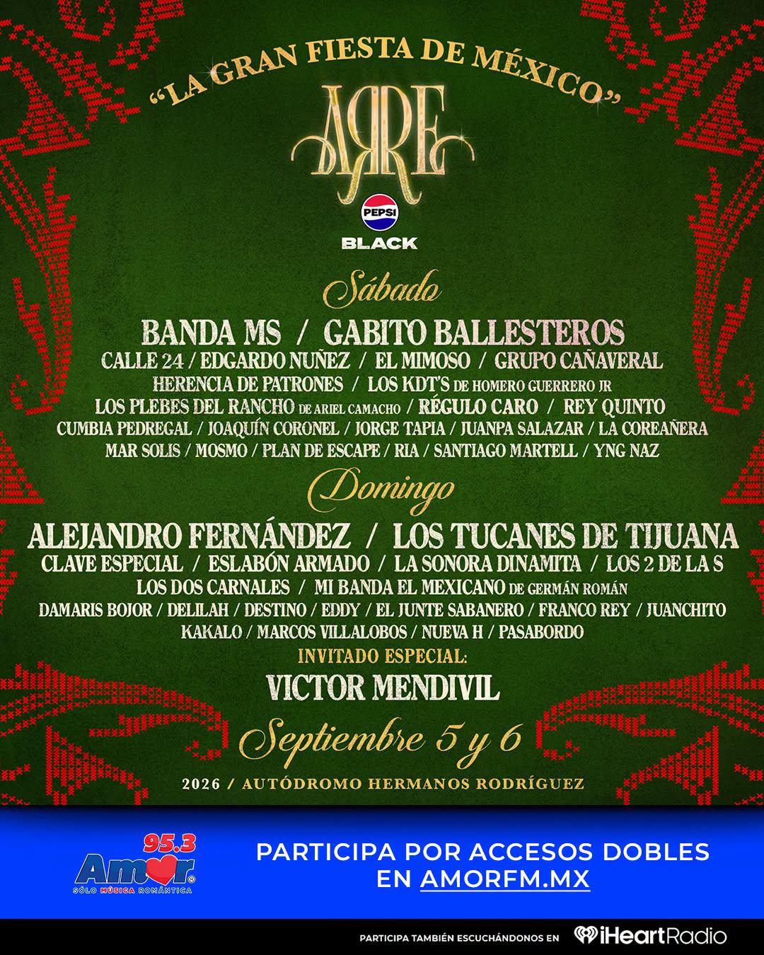 $!Banda MS será una de las agrupaciones estelares del Festival Arre 2026.