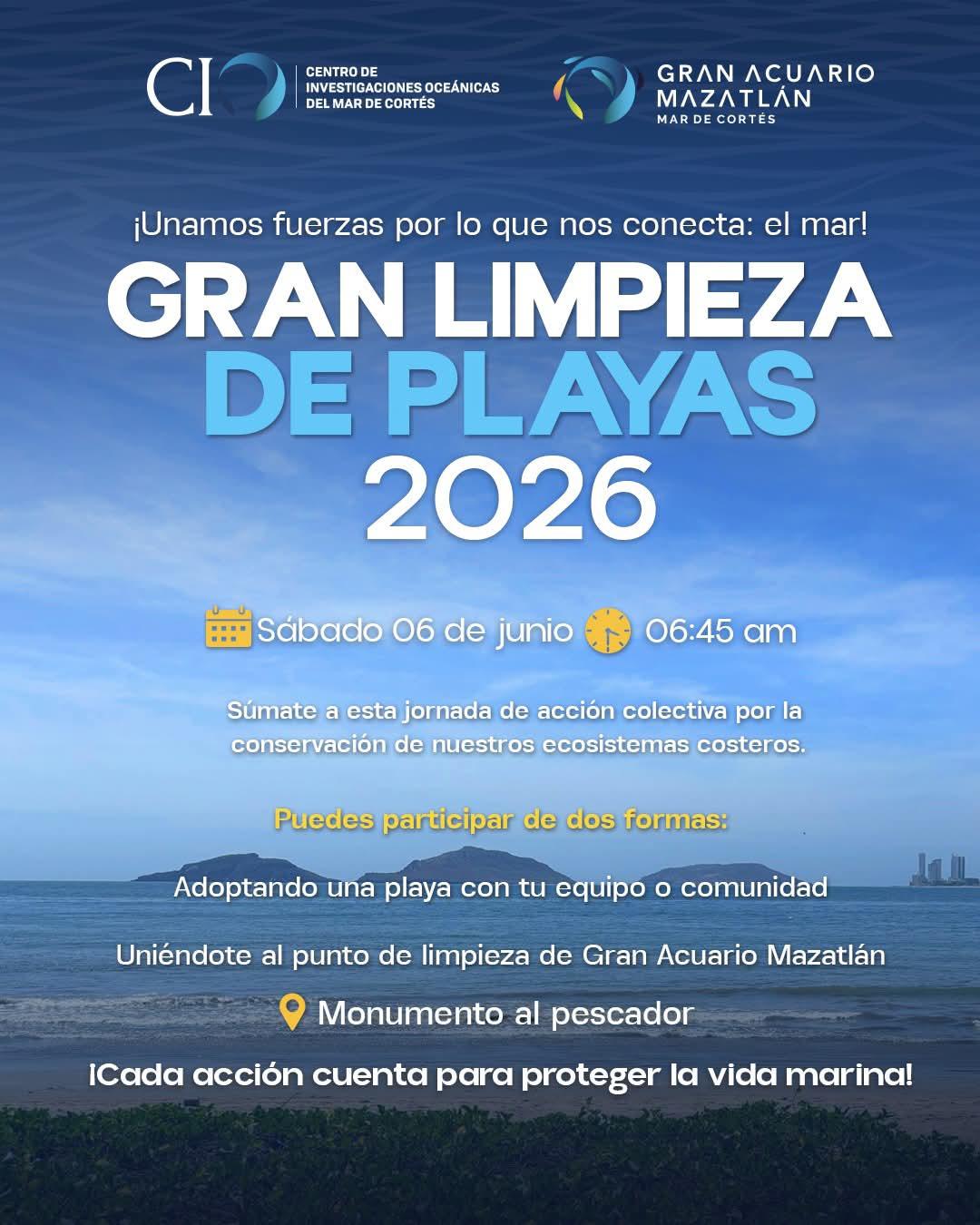 $!Preparan jornadas de limpieza en Mazatlán por el Día Mundial de los Océanos