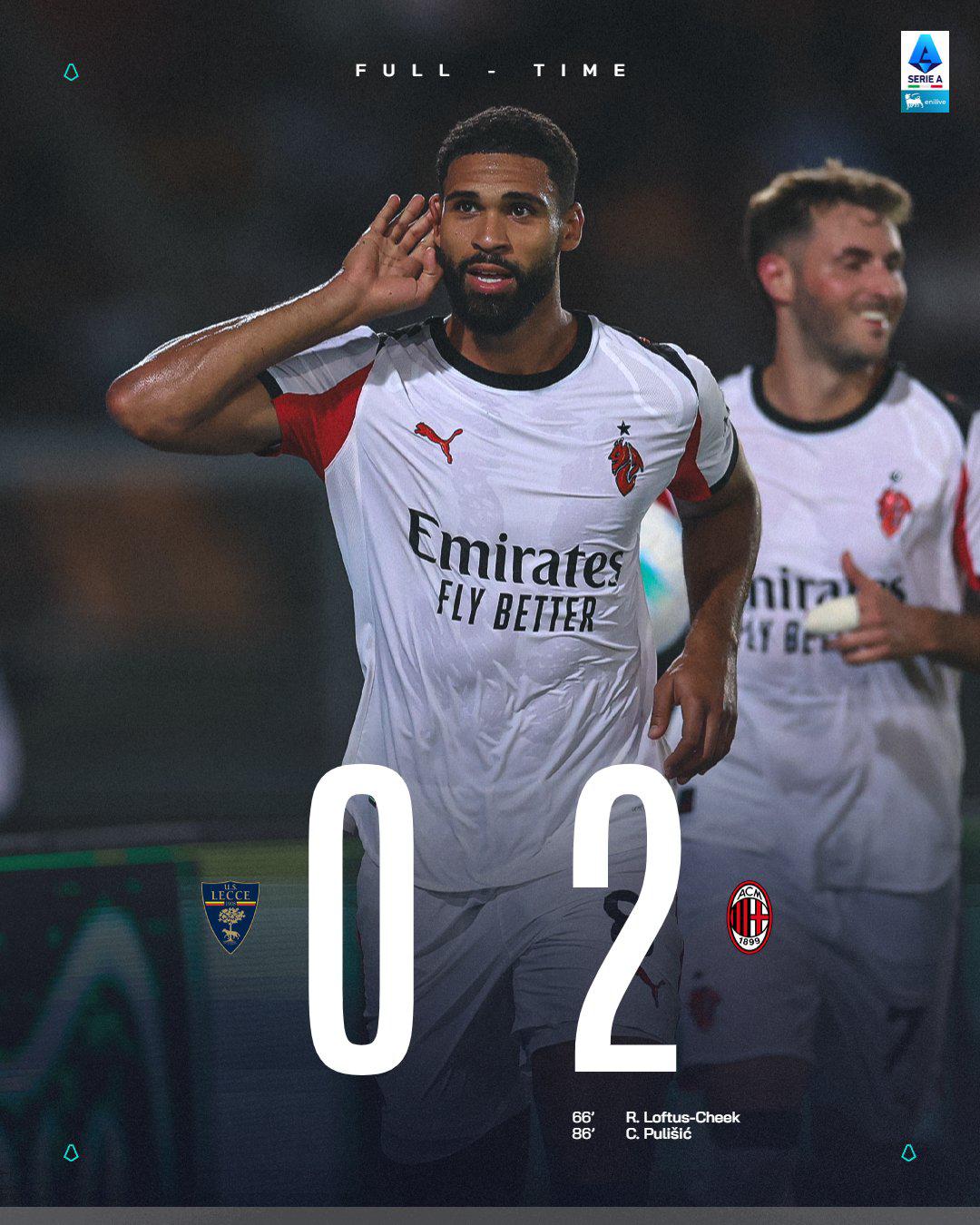 $!Modric y Pulisic lideran la primera victoria del Milán en Serie A; Giménez ahoga grito de gol