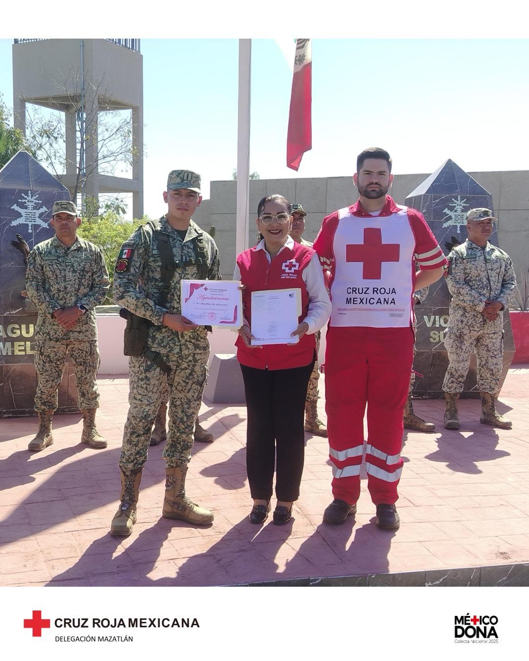 $!Delegación Mazatlán conmemora el Día Mundial de la Cruz Roja reafirmando su misión humanitaria