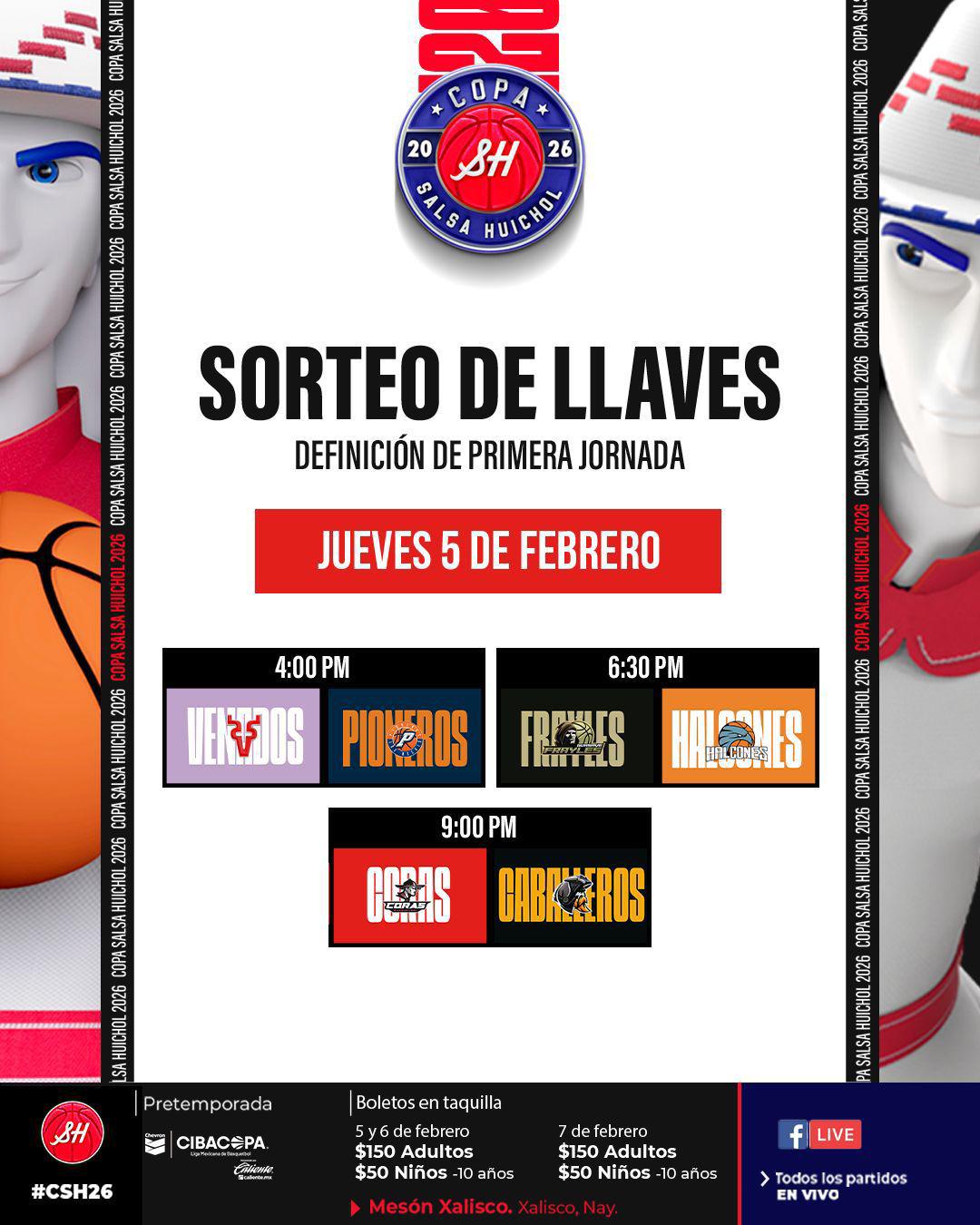 $!Quedan definidos los cruces de la Copa Salsa Huichol 2026