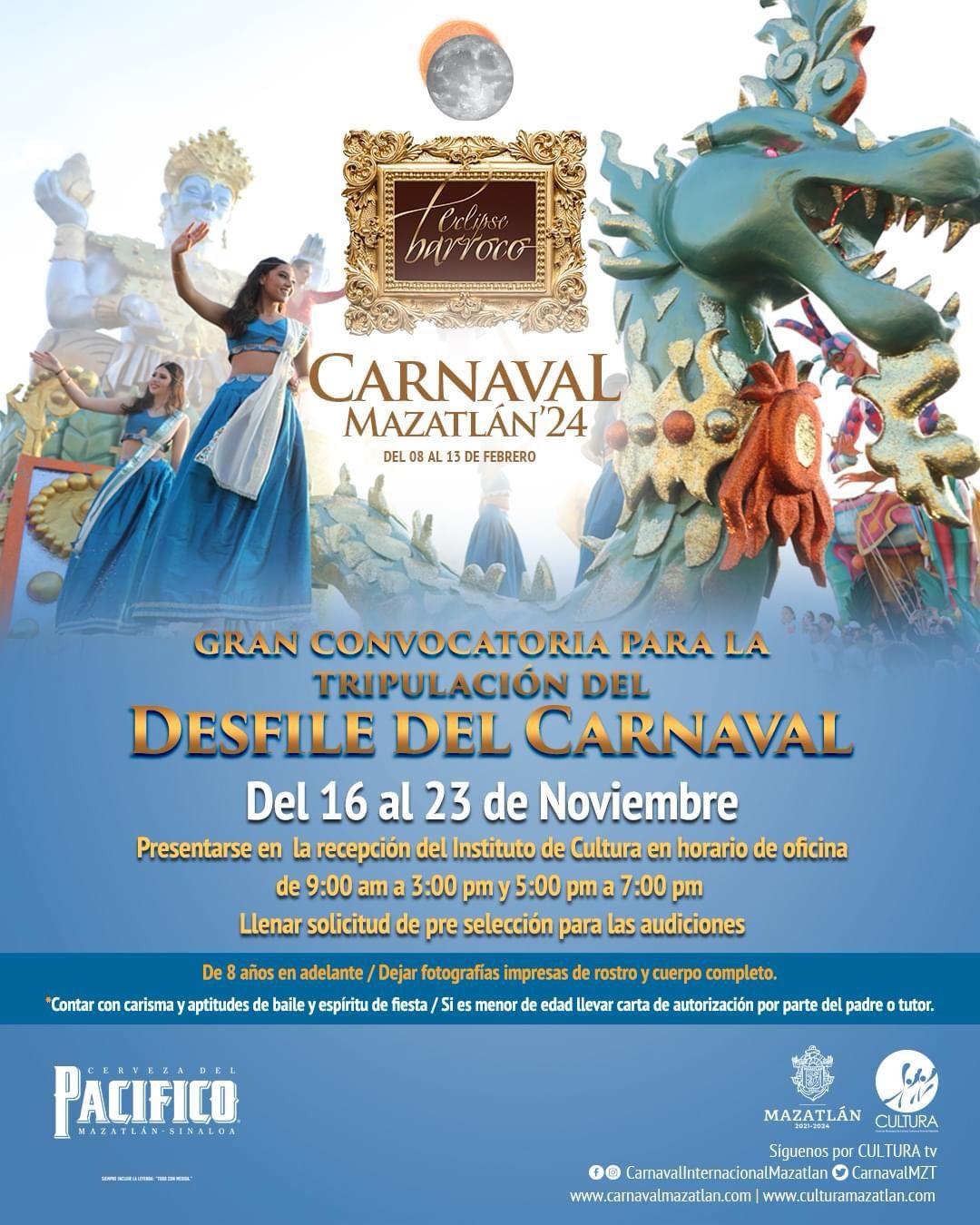 $!Cultura Mazatlán invita a ser parte de la tripulación de los carros alegóricos