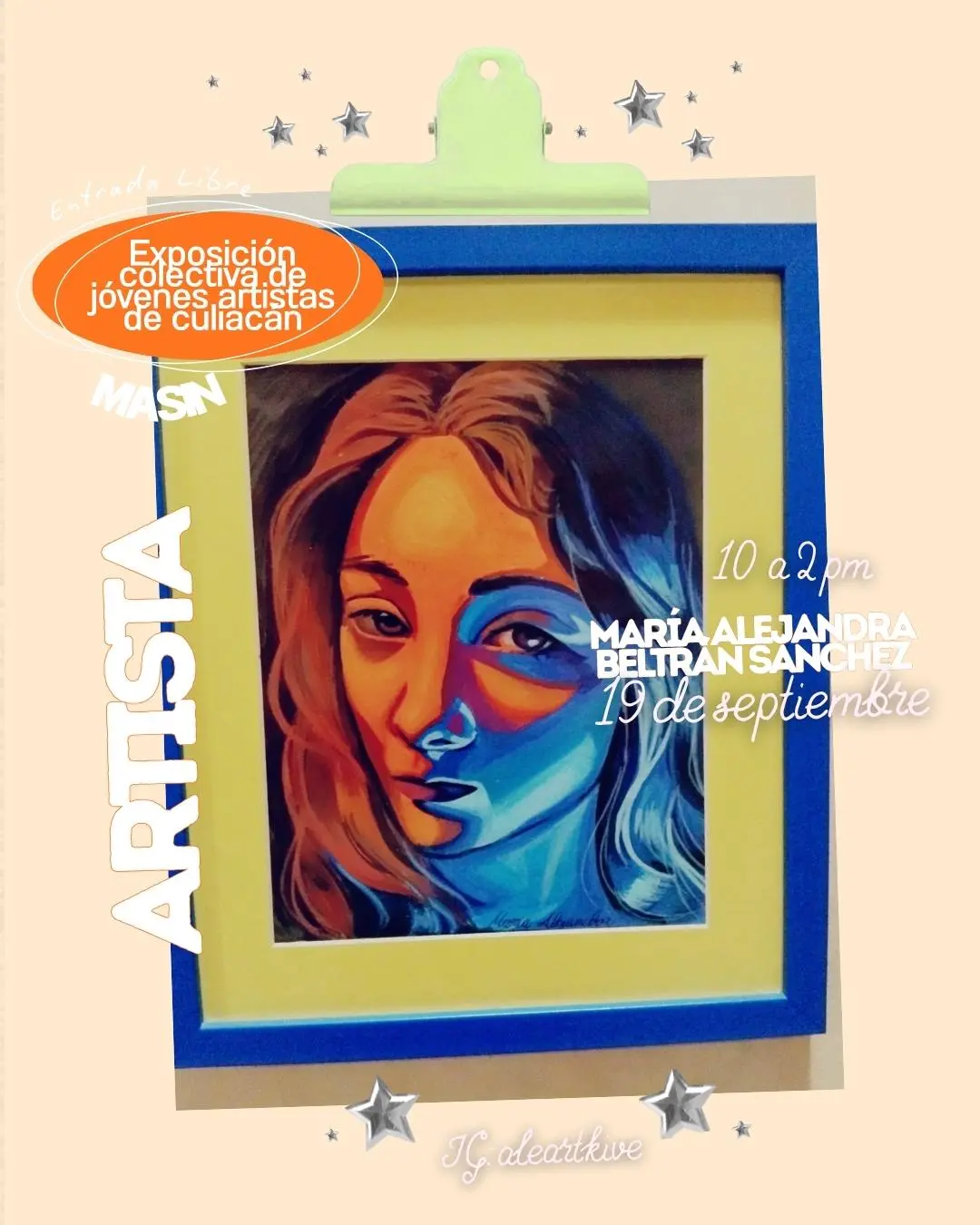 $!Jóvenes de Culiacán participan con su arte en la exposición.