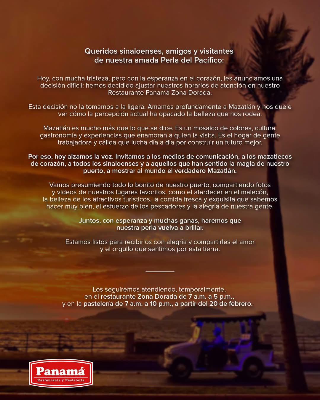 $!Recorta Panamá horarios de algunas de sus sucursales en Mazatlán y Culiacán