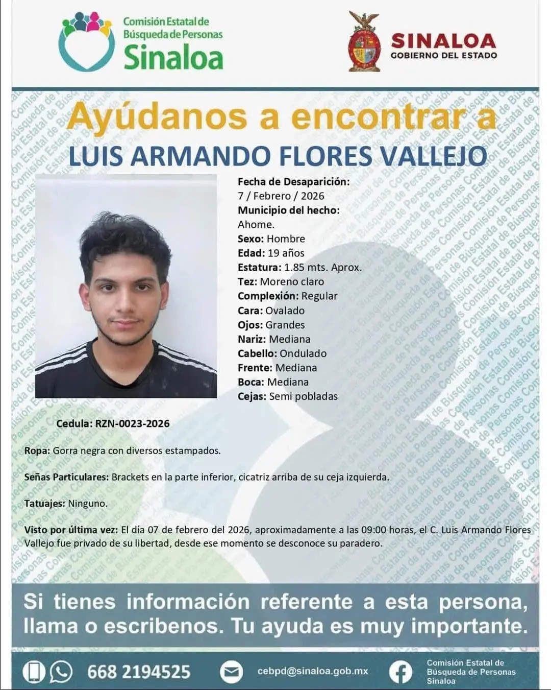 $!Activan búsqueda de Luis Armando y Luis Ramón, desaparecidos en Ahome