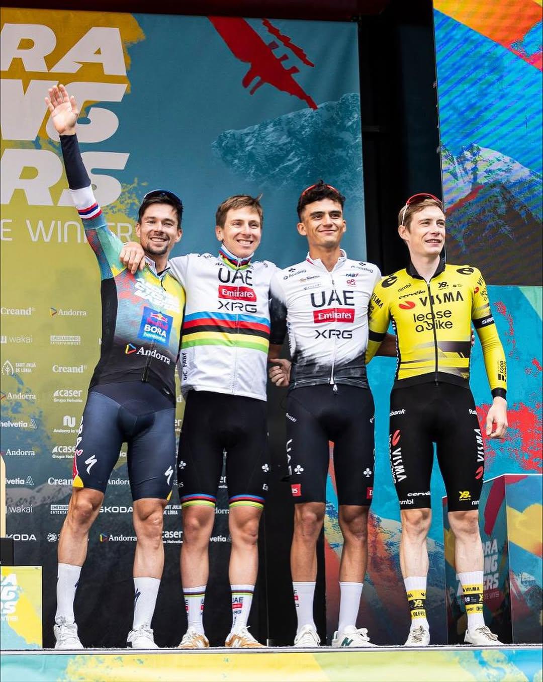 $!Isaac del Toro es subcampeón en Andorra, por delante de Pogacar y detrás de Roglic