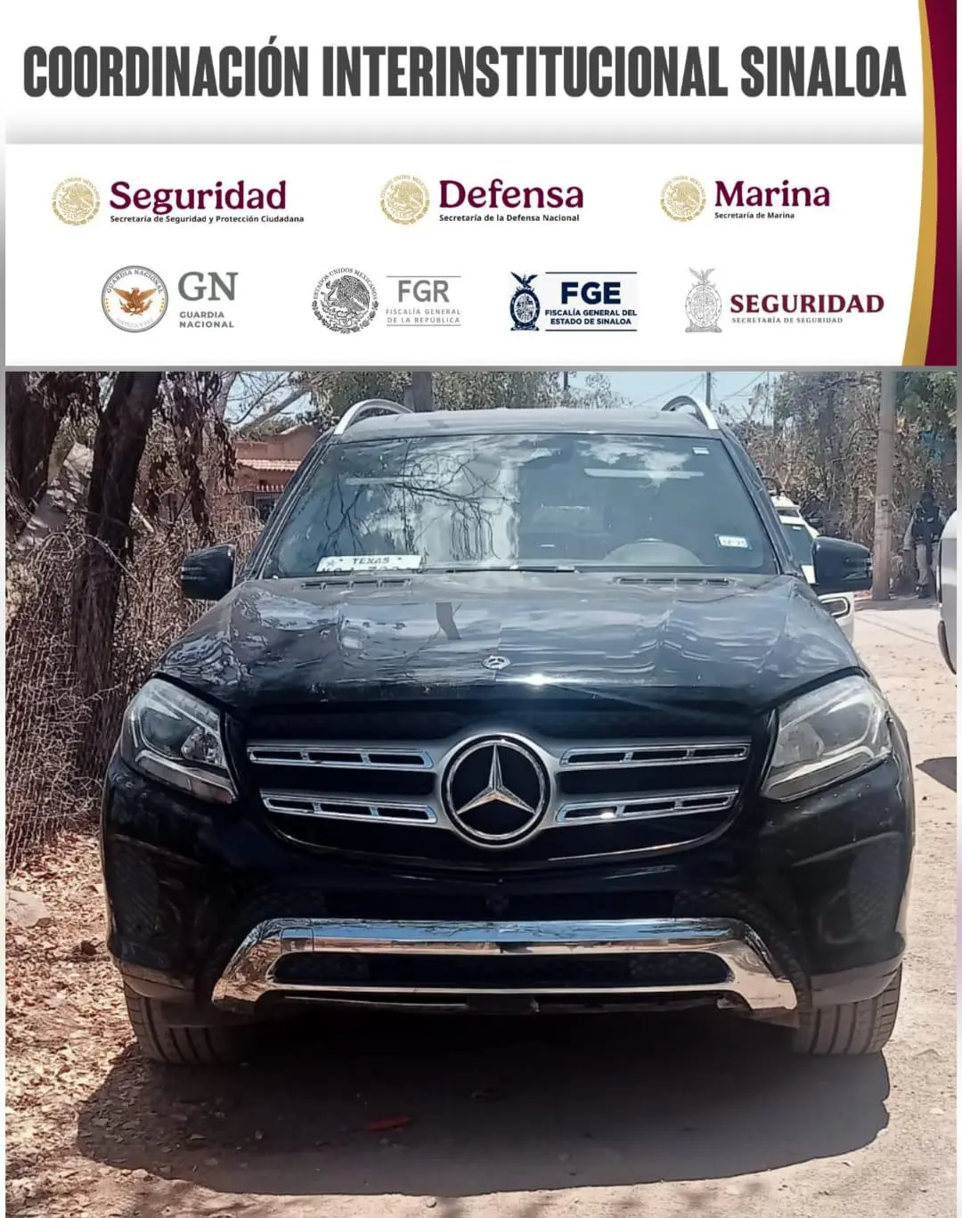 $!Aseguran dos camionetas con reporte de robo en Quilá, al sur de Culiacán
