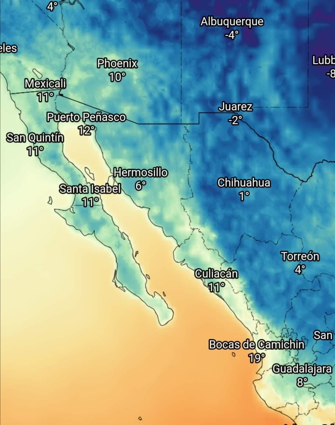$!En el primer día del invierno, amanece Sinaloa con temperaturas hasta de 7 grados centígrados