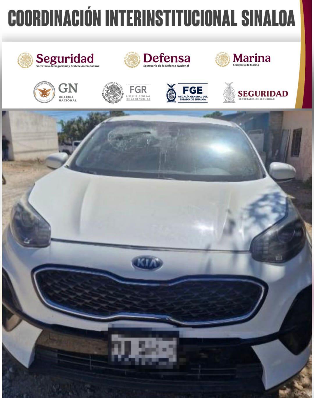 $!Recuperan cuatro vehículos con reporte de robo y alteraciones en Elota