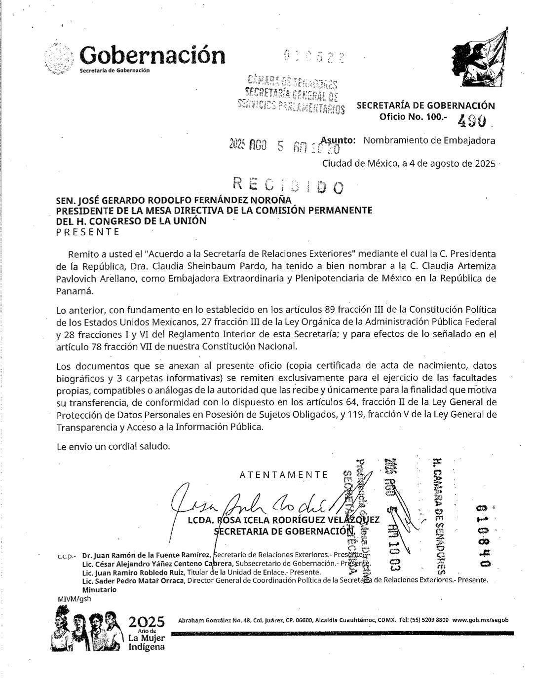 $!Sheinbaum nombra a Claudia Pavlovich, ex gobernadora de Sonora, como embajadora en Panamá