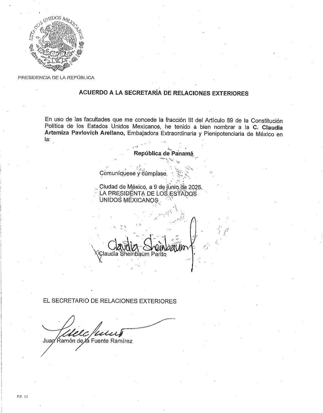 $!Sheinbaum nombra a Claudia Pavlovich, ex gobernadora de Sonora, como embajadora en Panamá