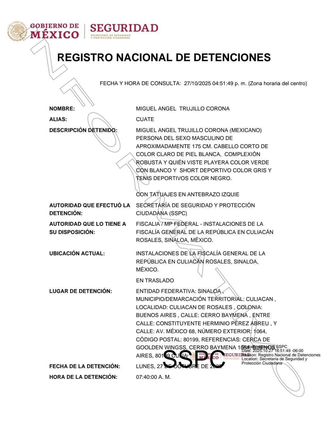 $!Detienen a Miguel Ángel, alias ‘El Cuate’, tras cateo en domicilio de la colonia Buenos Aires, en Culiacán