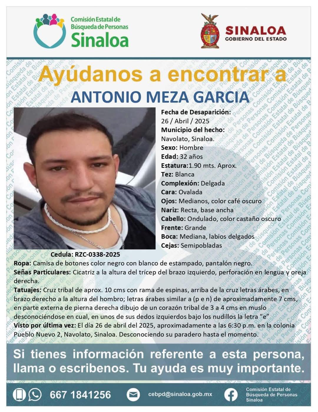 $!Buscan a tres hombres desaparecidos en distintos municipios de Sinaloa