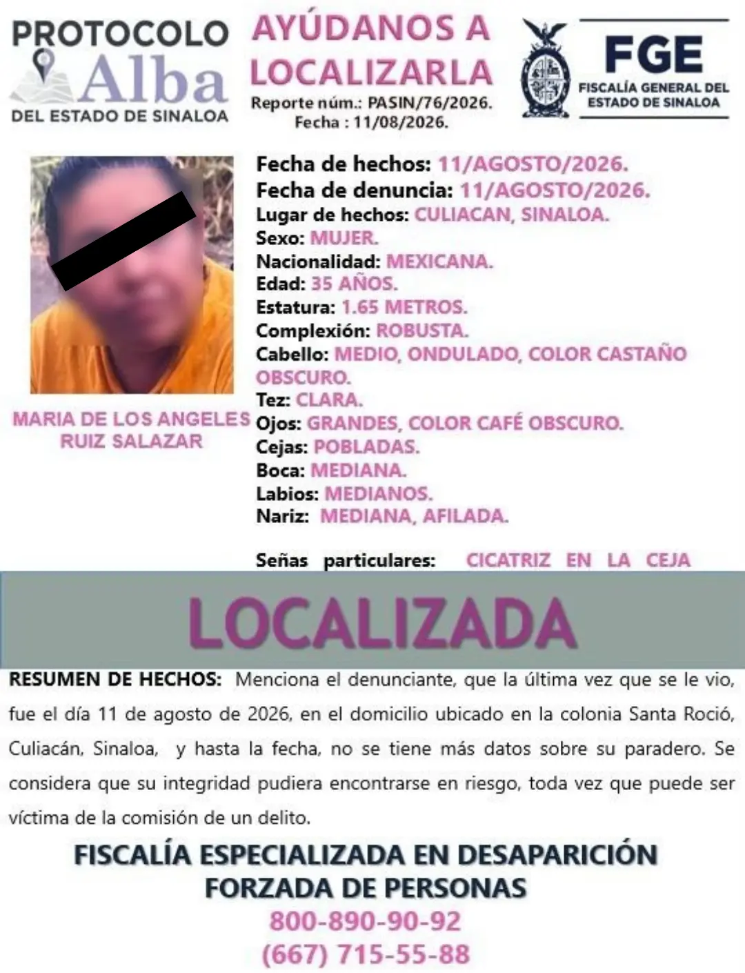 $!Confirman muerte de María de los Ángeles, custodia del penal de Aguaruto privada de la libertad en Culiacán