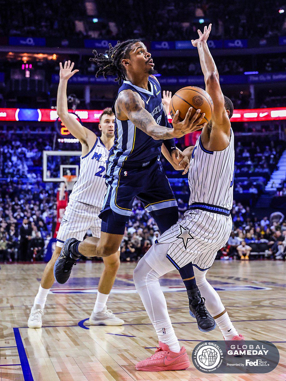 $!Ja Morant brilla en Londres y guía a los Grizzlies sobre Orlando
