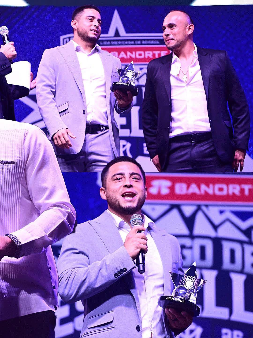 $!Juan Mora recibe Premio a Novato del Año en Gala de LMB
