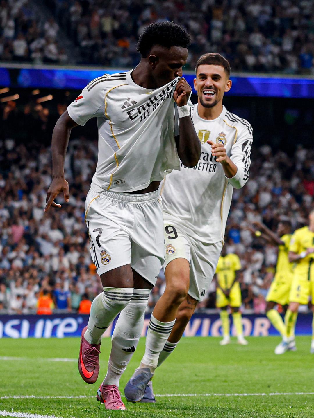 $!Vinicius y Mbappé lideran triunfo del Real Madrid sobre Villarreal en el Bernabéu