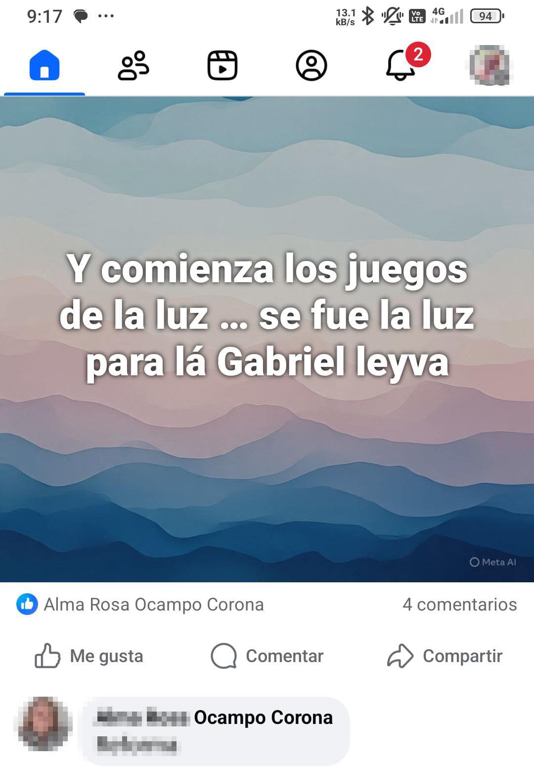 $!Vecinos reportan en redes sociales que tras lluvias siguen a oscuras