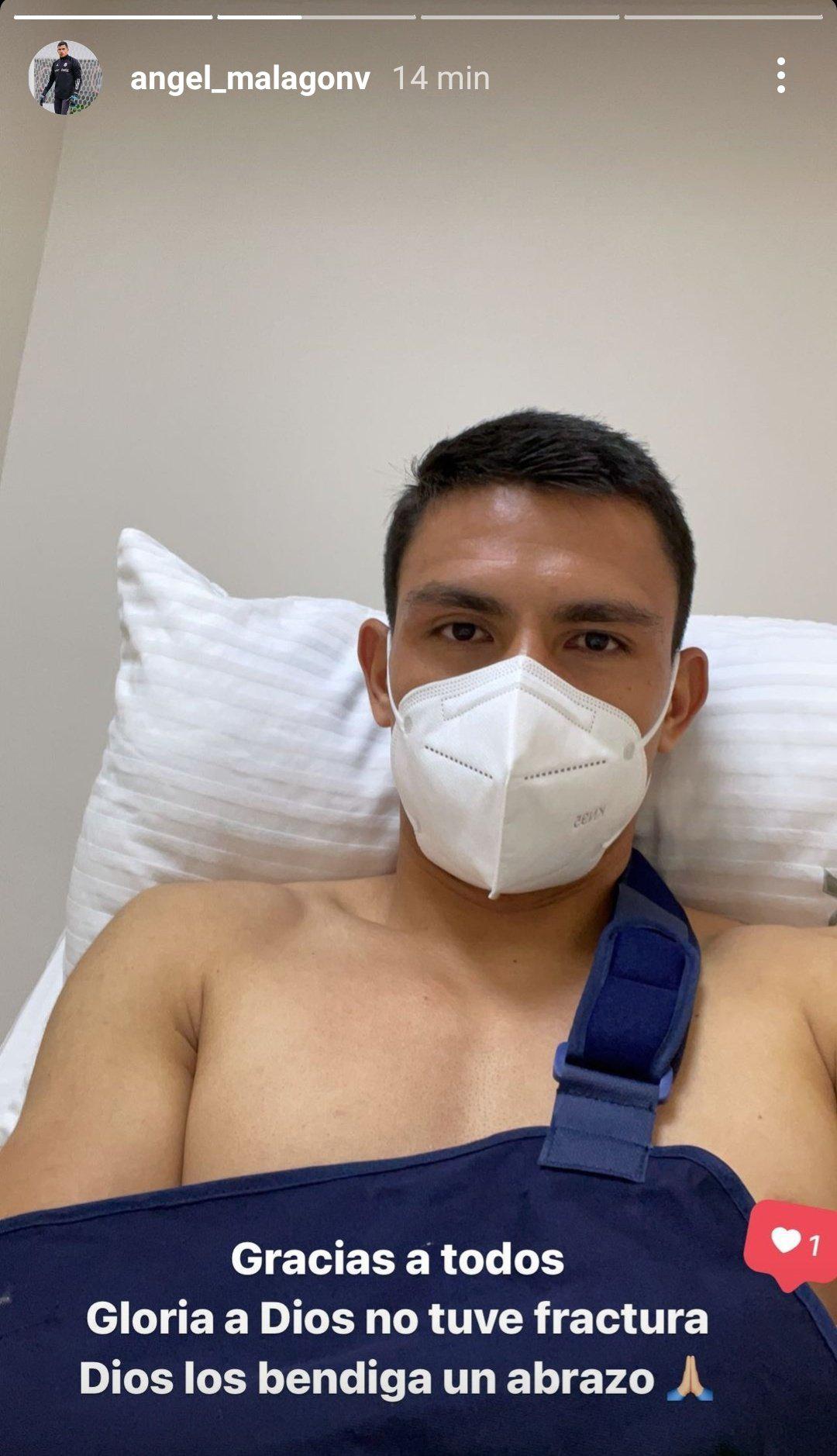 $!Ángel Malagón presenta una luxación en el codo izquierdo