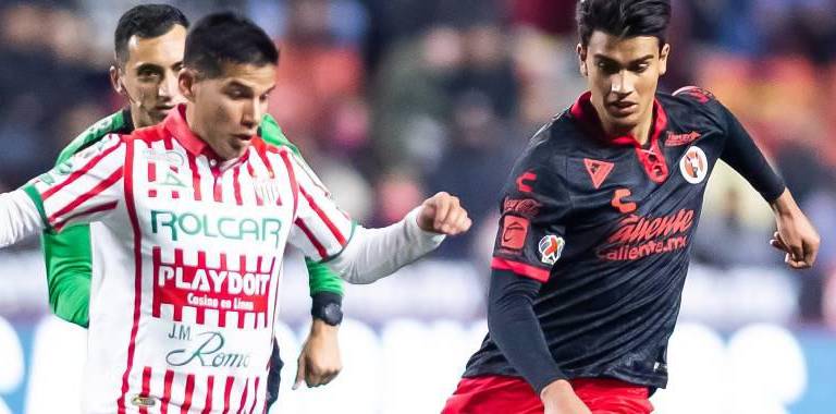 Xolos y Necaxa dividen puntos en juego de buenos goles