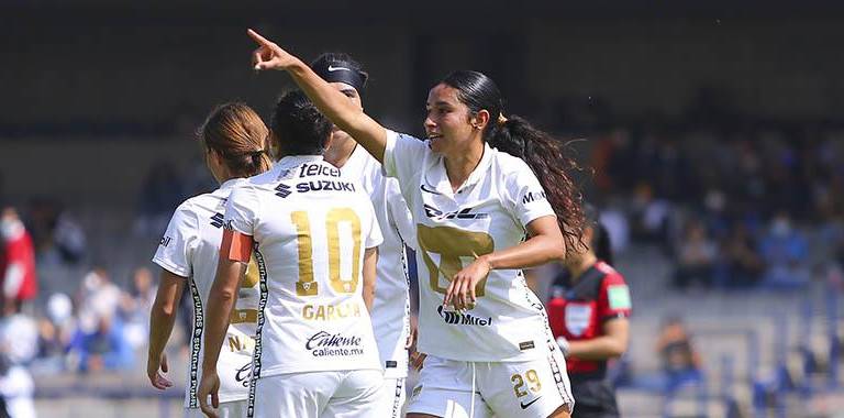 Pumas no tiene piedad del Mazatlán Femenil y lo despide con goleada