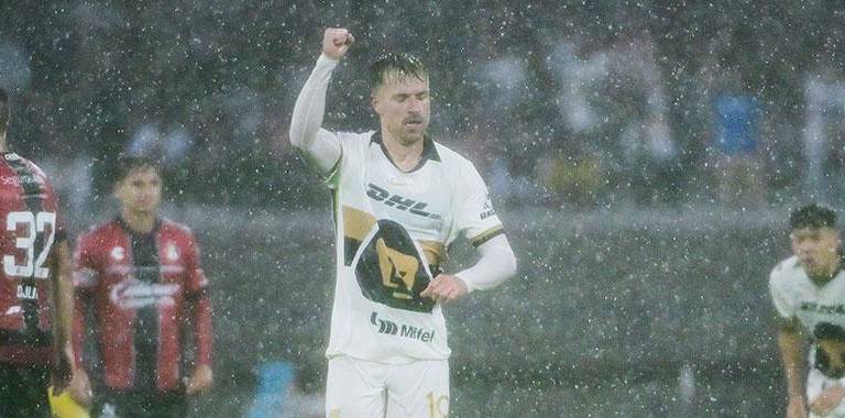 Pumas vence al Atlas con gol agónico de Aaron Ramsey
