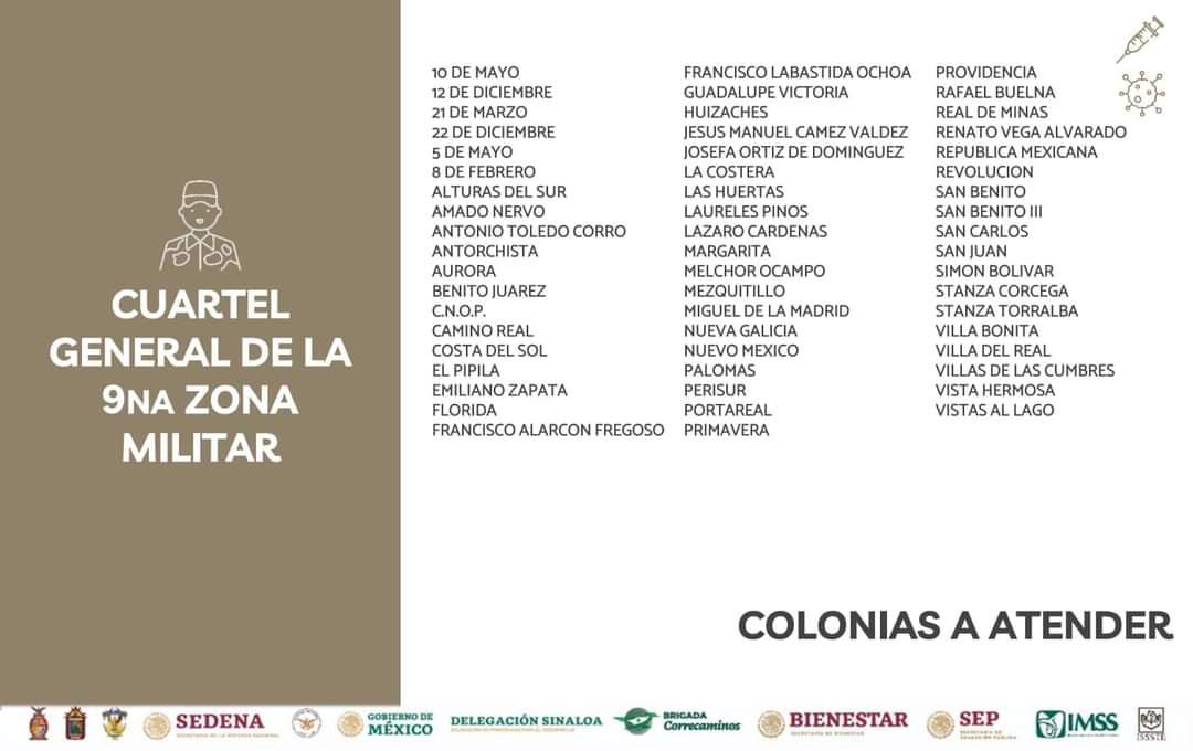 $!Del 24 al 28 de agosto aplicarán segundas dosis contra Covid a jóvenes de 18 a 29 años en Culiacán
