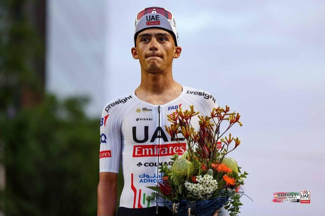 $!¡Gran debut! Isaac del Toro sube al podio en el Tour Down Under Classic