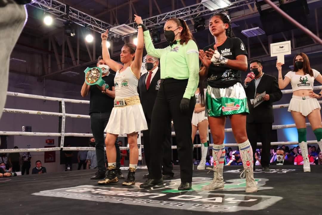 $!Roberto Verdugo y Melissa Esquivel triunfan en peleas por título en Culiacán
