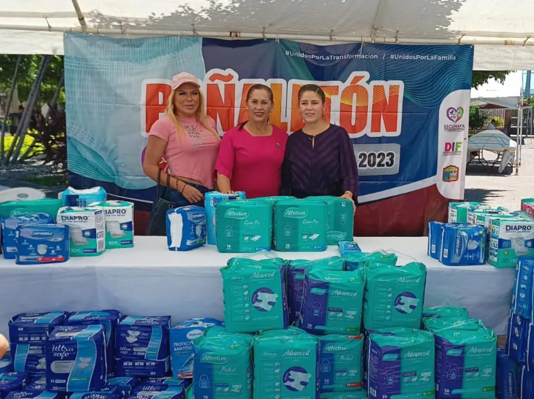 $!Concluye ‘Pañaletón’ con 3,388 apoyos para abuelitos, en Escuinapa