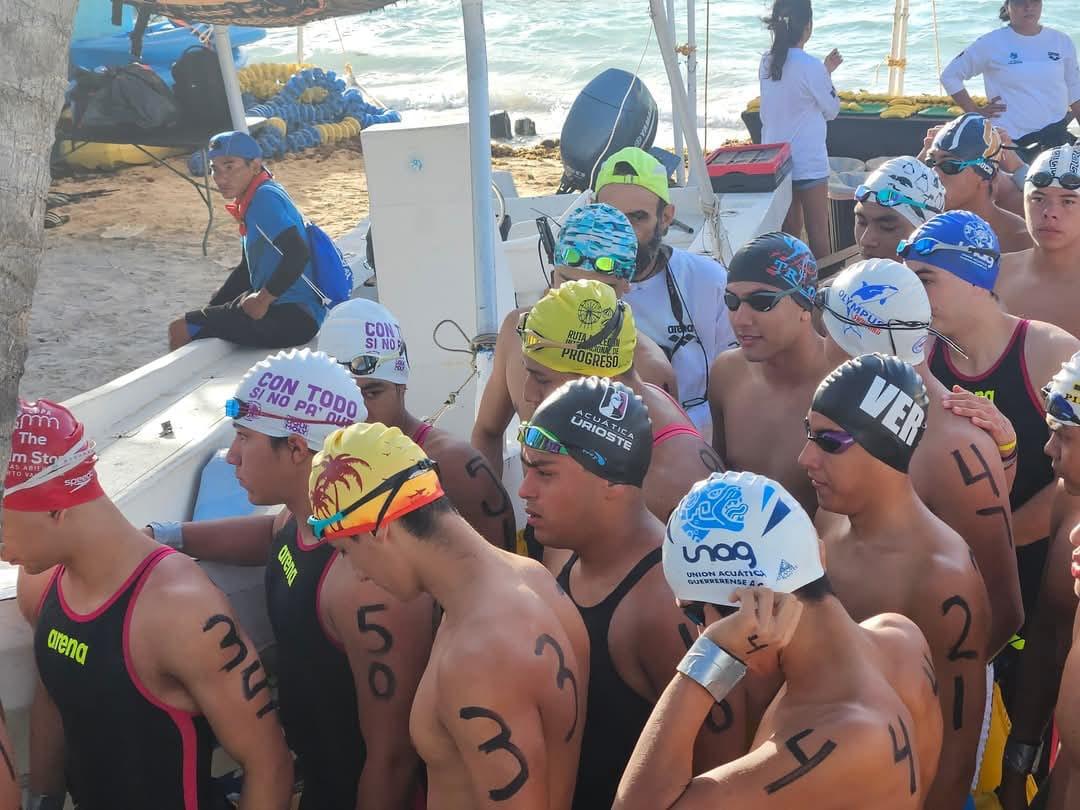 $!Califican 3 mazatlecos a la final de la Olimpiada Nacional de Aguas Abiertas