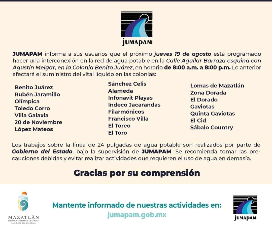 $!Por obras del Gobierno de Sinaloa, 23 colonias están sin agua potable en Mazatlán