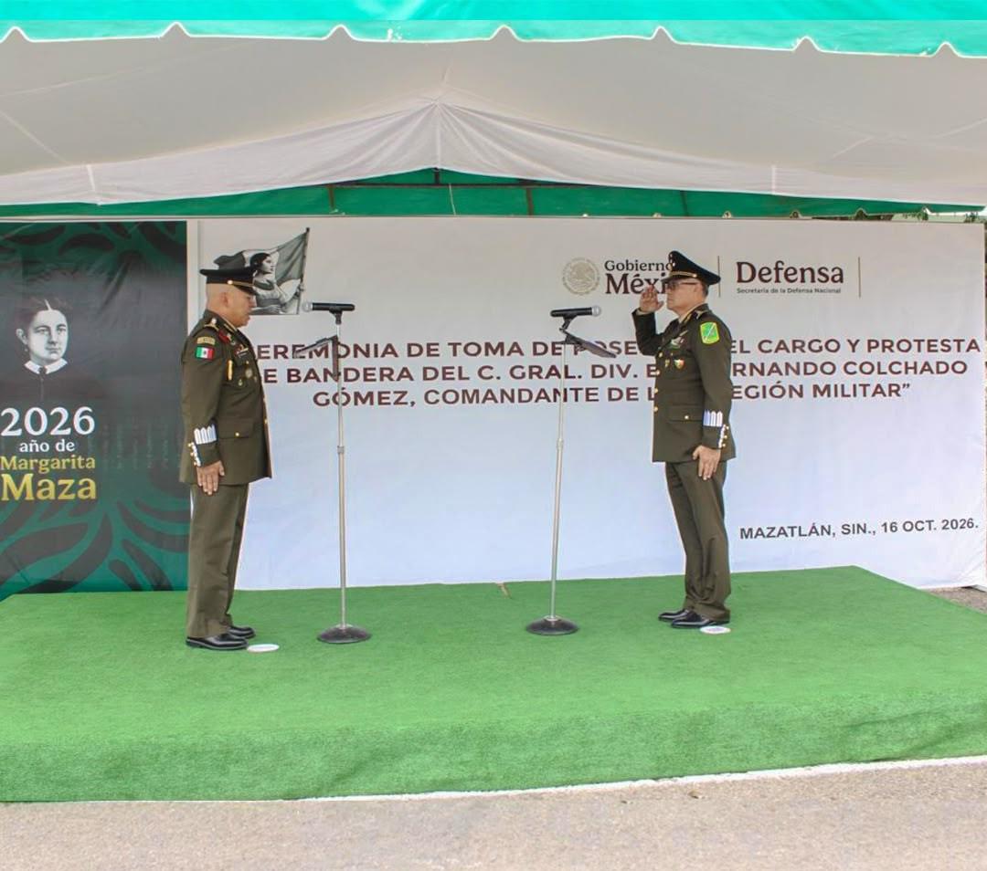 $!Fernando Colchado asume la III Región Militar en Mazatlán; suman cuatro comandantes en dos años
