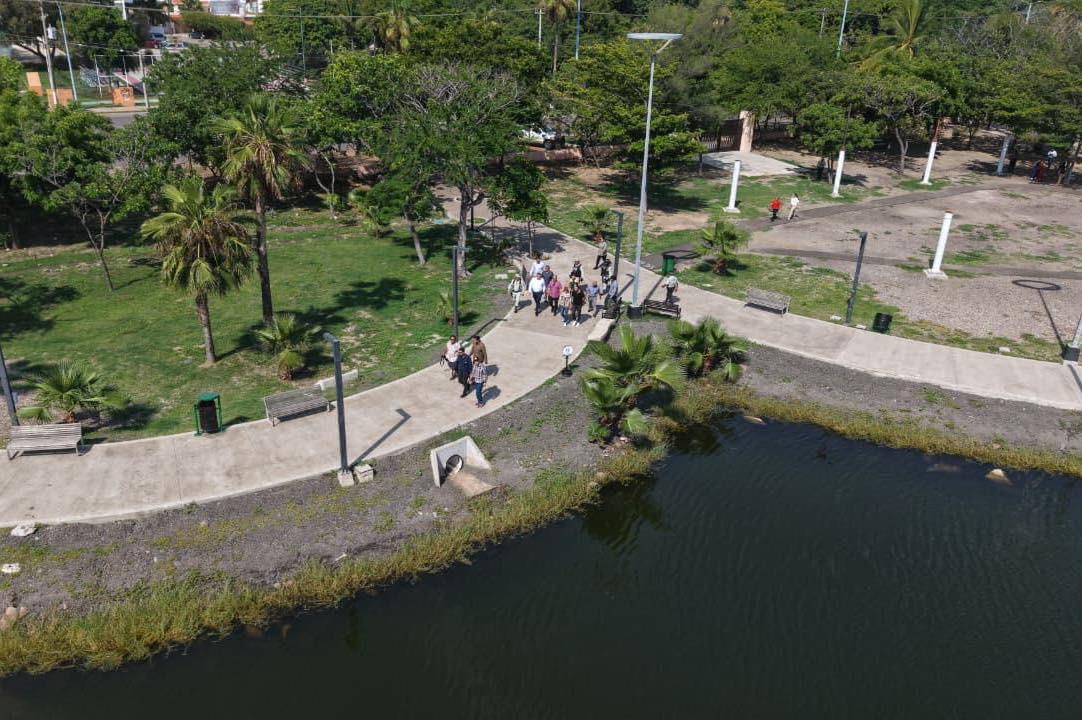 $!Crearán en el Parque Central de Mazatlán un Sendero de Paz, anuncia Alcaldesa