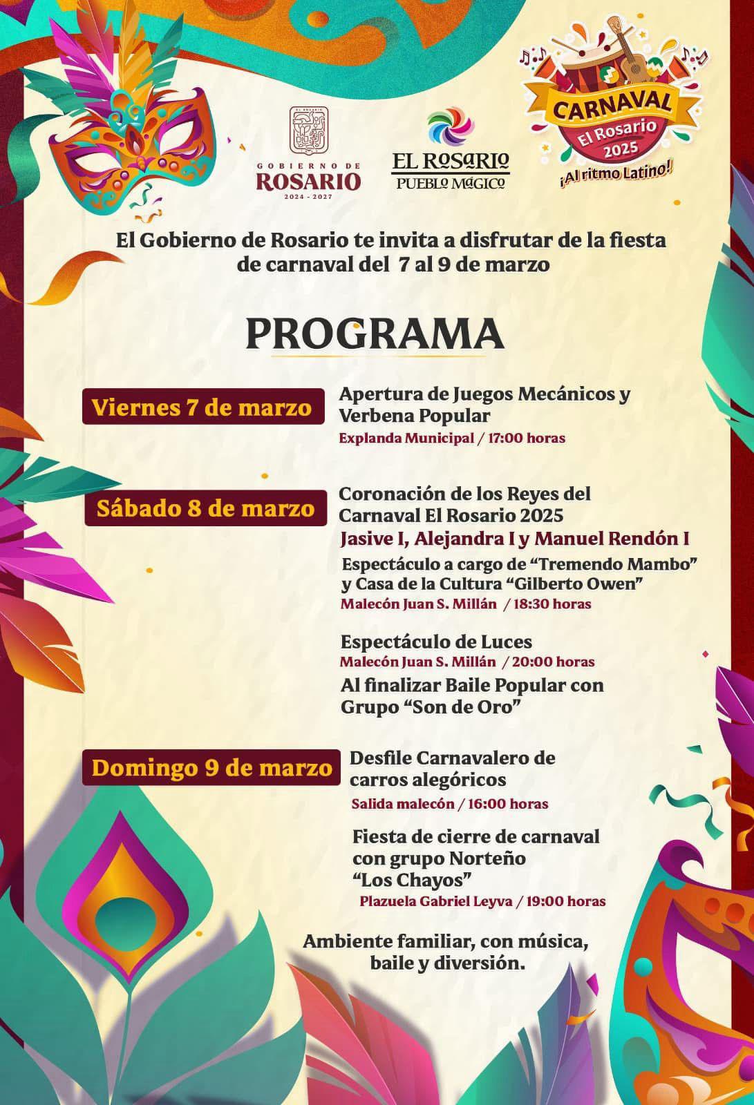 $!Tres días de actividad carnavalera vivirán los rosarenses.