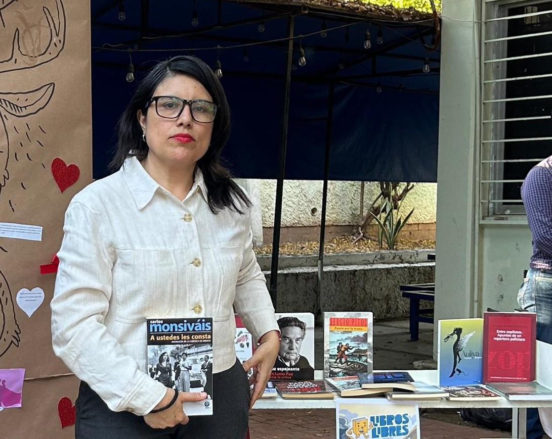 $!Azucena Manjarrez afirma que la selección de libros refleja el trabajo de docentes e investigadores de la casa de estudios.