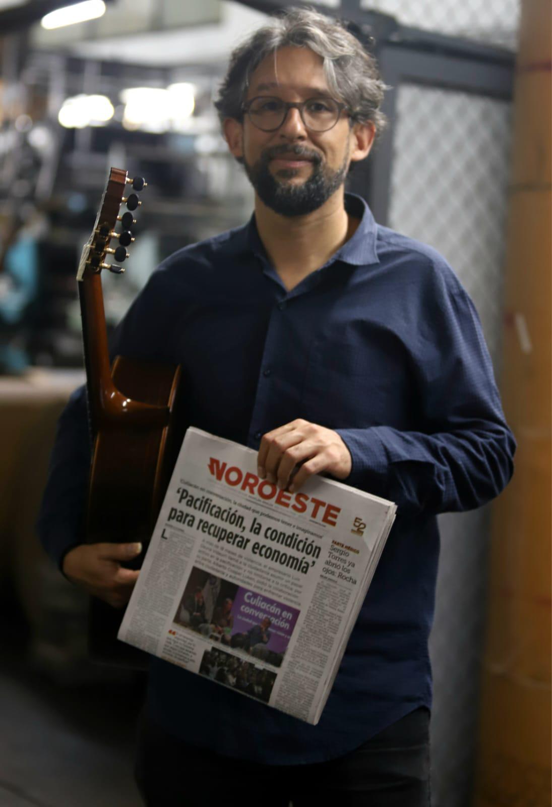 $!Pablo Garibay en su visita a Noroeste.