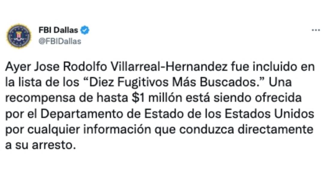$!La FBI incluyó en su lista de los “Diez fugitivos más buscados” en el 2013.