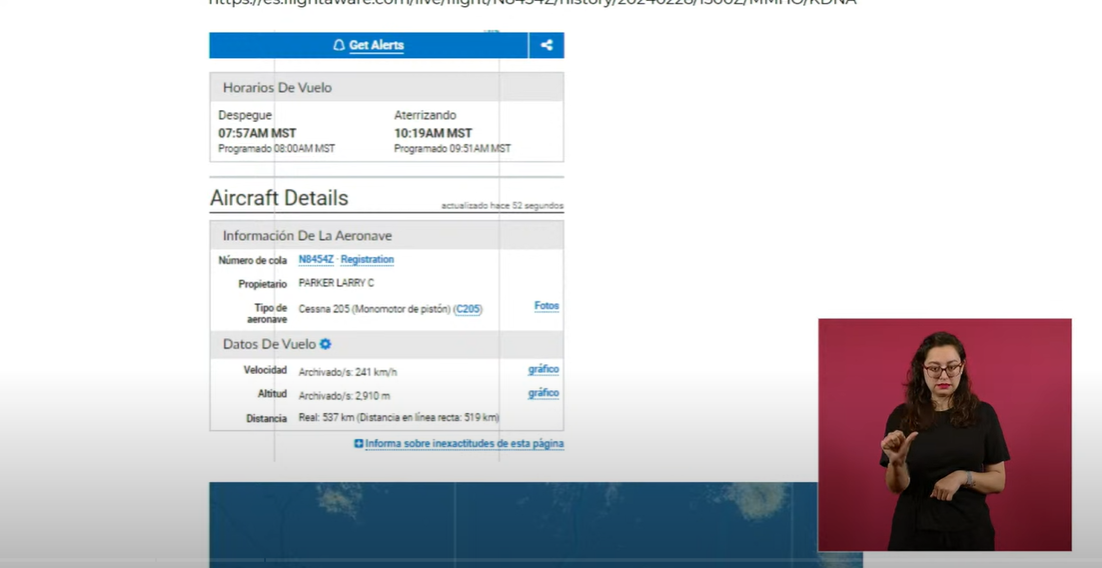 $!No tengo nada qué ver con el arresto de ‘El Mayo’ ni del hijo de ‘El Chapo’: piloto del Cessna 205