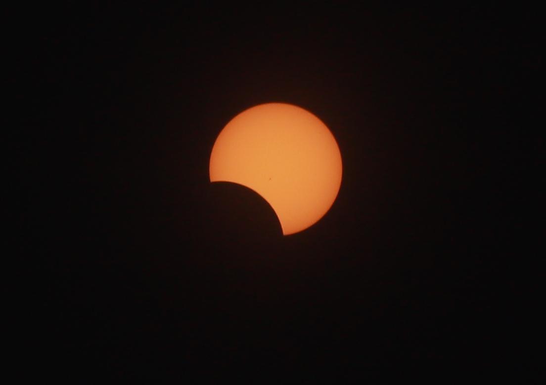 $!Concluye eclipse solar anular en Mazatlán