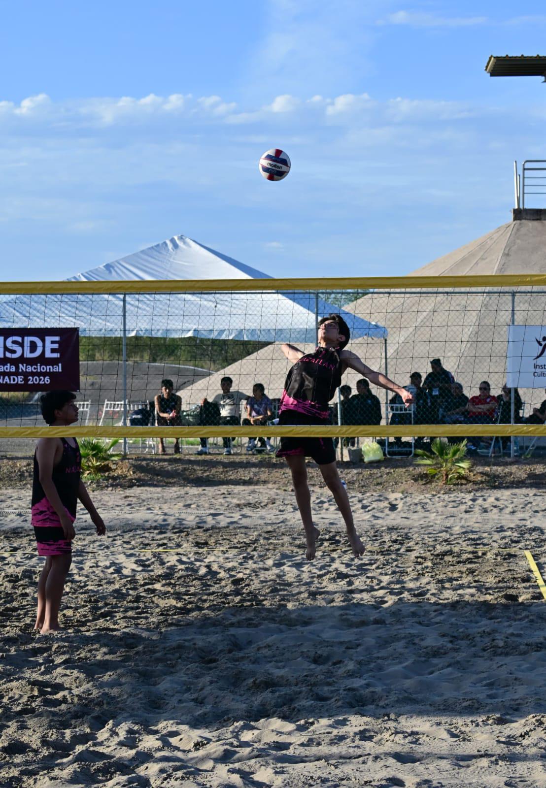 $!Inicio discreto del voleibol de playa en el estatal de Olimpiada Nacional