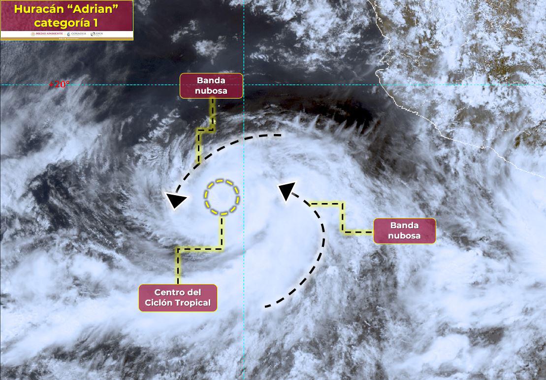 $!“Adrián” se aleja de las costas mexicanas.
