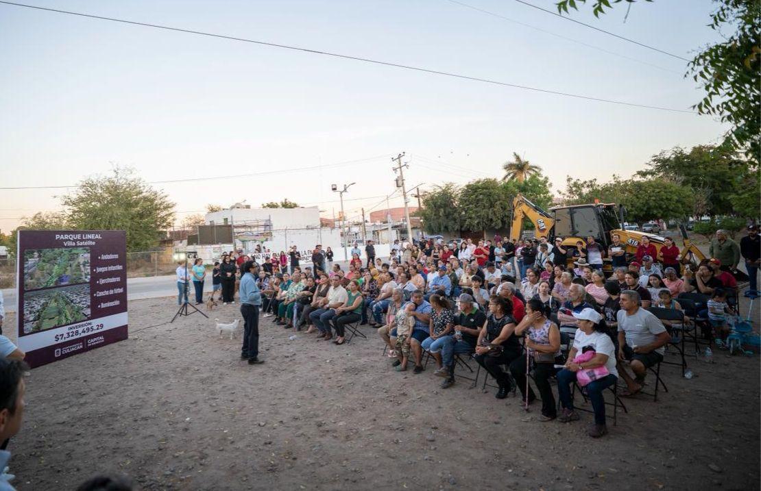 $!Inician construcción de parque lineal en Villa Satélite, Culiacán con inversión de $7.3 millones